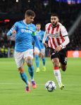 Eindhoven, 21 Oktober 2025
CL Wedstrijd PSV-Napolie, eindstand 6-2
Ismael Saibari met Giovanni Di Lorenzo
