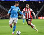 Eindhoven, 21 Oktober 2025
CL Wedstrijd PSV-Napolie, eindstand 6-2
Ismael Saibari met Giovanni Di Lorenzo