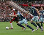 Eindhoven, 21 September 2025
PSV-AJAX, Eindstand 2-2
Kompetitie seizoen 2025-2026
Ismael Saibari met Josip Sutalo