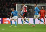 Eindhoven, 21 Oktober 2025
CL Wedstrijd PSV-Napolie, eindstand 6-2
Ismael Saibari met Kevin De Bruyne