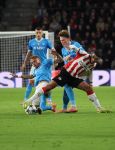 Eindhoven, 21 Oktober 2025
CL Wedstrijd PSV-Napolie, eindstand 6-2
Ismael Saibari met Noa Lang