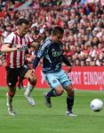 Eindhoven, 21 September 2025
PSV-AJAX, Eindstand 2-2
Kompetitie seizoen 2025-2026
Ivan Perisic met Lucas Rosa
