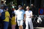 Baarn 11 augustus 2025
Jamie Kames met haar nieuwe vriend Jeffrey Erens (Vieze Jack ) bij eethuys Generaal in Baarn .