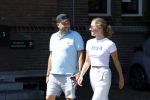 Baarn 11 augustus 2025
Jamie Kames met haar nieuwe vriend Jeffrey Erens (Vieze Jack ) bij eethuys Generaal in Baarn .