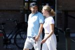 Baarn 11 augustus 2025
Jamie Kames met haar nieuwe vriend Jeffrey Erens (Vieze Jack ) bij eethuys Generaal in Baarn .