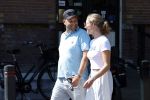 Baarn 11 augustus 2025
Jamie Kames met haar nieuwe vriend Jeffrey Erens (Vieze Jack ) bij eethuys Generaal in Baarn .