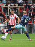 Eindhoven, 21 September 2025
PSV-AJAX, Eindstand 2-2
Kompetitie seizoen 2025-2026
Joey Veerman met Kasper Dolberg