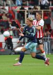Eindhoven, 21 September 2025
PSV-AJAX, Eindstand 2-2
Kompetitie seizoen 2025-2026
Joey Veerman met Kasper Dolberg
