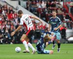 Eindhoven, 21 September 2025
PSV-AJAX, Eindstand 2-2
Kompetitie seizoen 2025-2026
Joey Veerman met Kasper Dolberg
