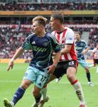 Eindhoven, 21 September 2025
PSV-AJAX, Eindstand 2-2
Kompetitie seizoen 2025-2026
Joey Veerman met Oliver Edvardsen