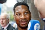 Amsterdam 3 september 2025
Septimius Awards, in Tuschinski Theater. Jonathan Majors  met zijn vrouw Meagan Good