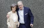 Rotterdam 20 september 2025
Crematie Gerard Cox bij crematorium de Hoeksche Waard. Lee Towers met zijn vrouw Laura