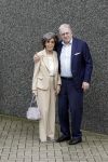 Rotterdam 20 september 2025
Crematie Gerard Cox bij crematorium de Hoeksche Waard. Lee Towers met zijn vrouw Laura