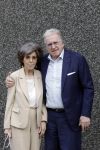 Rotterdam 20 september 2025
Crematie Gerard Cox bij crematorium de Hoeksche Waard. Lee Towers met zijn vrouw Laura