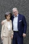 Rotterdam 20 september 2025
Crematie Gerard Cox bij crematorium de Hoeksche Waard. Lee Towers met zijn vrouw Laura