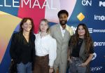 Hilversum 9 september 2025
NPO najaarspresentatie bij beeld en geluid . Marieke Heebink  Lindsay Zwaan Eva Crtutzen Kendrick Etmon