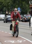 Amsterdam 1 september 2025
Porgy Franssen op de electrische fiets in Amsterdam zuid.