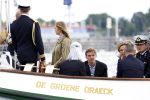 Amsterdam 24 augustus 202
Prins Maurits en Prinses MarilÃ¨ne hebben drie kinderen: Anna (geboren in 2001), Lucas (geboren in 2002), en Felicia (geboren in 2005). Hun volledige achternaam is Van Lippe-Biesterfeld van Vollenhoven . Prins Maurits neemt met zijn gezin de Vlootschouw af tijdens de laatste dag van Sail. Ze varen met de Groene Draeck.