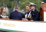 Amsterdam 24 augustus 202
Prins Maurits en Prinses MarilÃ¨ne hebben drie kinderen: Anna (geboren in 2001), Lucas (geboren in 2002), en Felicia (geboren in 2005). Hun volledige achternaam is Van Lippe-Biesterfeld van Vollenhoven . Prins Maurits neemt met zijn gezin de Vlootschouw af tijdens de laatste dag van Sail. Ze varen met de Groene Draeck.