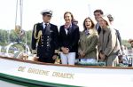 Amsterdam 24 augustus 202
Prins Maurits en Prinses MarilÃ¨ne hebben drie kinderen: Anna (geboren in 2001), Lucas (geboren in 2002), en Felicia (geboren in 2005). Hun volledige achternaam is Van Lippe-Biesterfeld van Vollenhoven . Prins Maurits neemt met zijn gezin de Vlootschouw af tijdens de laatste dag van Sail. Ze varen met de Groene Draeck.