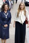 Amsterdam 10 september 2025
Prinses Amalia is uitgenodigd voor een  lunch in de ambtswoning van burgemeester Femke Halsema, waar zij een ontmoeting had met het gemeentebestuur van Amsterdam