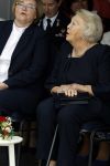 Groesbeek, 12-09-2025 - Hare Koninklijke Hoogheid Prinses Beatrix heropent de gerestaureerde korenmolen De Zuidmolen in Groesbeek. Prinses Beatrix loopt met wandelstok.