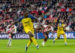 Eindhoven, 16 September 2025
CL wedstrijd PSV-Union Saint-Gilloise, eindsatnd 1-3
Promise Akinpelu verzilvert penalty 0-1