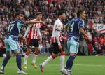Eindhoven, 21 September 2025
PSV-AJAX, Eindstand 2-2
Kompetitie seizoen 2025-2026
Ricardo Pepi in duel met Josip Sutalo