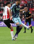 Eindhoven, 21 September 2025
PSV-AJAX, Eindstand 2-2
Kompetitie seizoen 2025-2026
Ricardo Pepi in duel met Josip Sutalo
