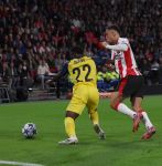 Eindhoven, 16 September 2025
CL wedstrijd PSV-Union Saint-Gilloise, eindsatnd 1-3
Sergino Dest en Ousseynou Niang