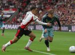 Eindhoven, 21 September 2025
PSV-AJAX, Eindstand 2-2
Kompetitie seizoen 2025-2026
Sergino Dest met Mika Godts