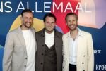 Hilversum 9 september 2025
NPO najaarspresentatie bij beeld en geluid . 
Stijn v Vliet Tobias Camman en Daan Boom