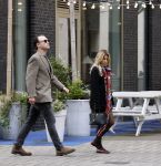 Amsterdam 27 september 2025
Sylvie Meis met haar nieuwe vriend Patrick Gruhn in Amsterdam op de zuidas .