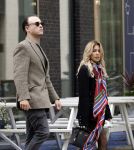 Amsterdam 27 september 2025
Sylvie Meis met haar nieuwe vriend Patrick Gruhn in Amsterdam op de zuidas .