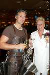 Scheveningen 30 september 2003
Society brunch in het holland casino scheveningen
Corry v Gorp oesters etend