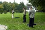Eindhoven 9 oktober 2003
eerste golfles van Elly v d Elzen & Fransjan v d Elzen
golfpro Robert Bollen