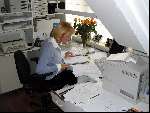 Eindhoven 8 Oktober 2003
Ingeborg Smulders tijdens haar administratieve kantoorwerkzaamheden