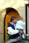 Amsterdam 18 oktober 2003
Reinout Oerlemans met zijn zoontje Tijmen Perlemans