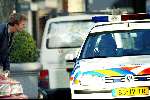 Amsterdam 21 oktober 2003
Victor Reinier met politie  op cornelis schuytstraat