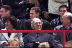 Eindhoven 26 oktober 1999
Wedstrijd in de Championsleague tussen PSV-Bayern Munchen, eindstand 2-1
Harry v Raaij samen met Sylvia Toth en Franz Beckenbauer