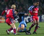 Eindhoven 26 oktober 1999
Wedstrijd in de championsleague tussen PSV-Bayern Munchen, eindstand 2-1
JAN HEINTZE in duel met Stefan Effenberg