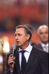 Amsterdam 9 oktober 1999 ARENA
Vriendschappelijke interland
NEDERLAND-BRAZILIE, eindstand 2-2
JOHAN CRUYFF tijdens zijn speech
