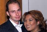 Den Haag 12 oktober 1999
Feest voor ANNEKE GRONLOH 
JUSTINE PELMELAY met haar nieuwe vriend