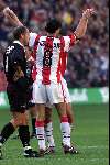 Eindhoven 17 oktober 1999
PSV-Den Bosch 7-0
Ruud v Nistelrooij en Luc Nilis.
