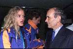 Eindhoven 3 oktober 2000
Huldiging Eindhovense olympische medaillewinnaars
INGE DE BRUIN met de commissaris van de koningin Frank Houben