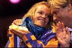 Eindhoven 3 oktober 2000
Huldiging Eindhovense olympische medaillewinnaars
INGE DE BRUIJN met Hans Kraaij Jr.