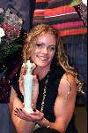 Bussum 23 oktober 2000
Nacht van de Lingerie.
Inge de Bruin met andere zwemsters. Lingerie draagster van het jaar.