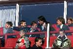 Eindhoven, 29 Oktober 2000
Kompetitie seizoen 2000/20001
PSV-AJAX, eindstand 1-1
doelpunten Nikos Machlas en penalty Arnold Bruggink.
Jacco Eltingh Ruud v Nistelrooy en Jos Verstappen met vrouw op de tribune