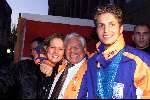 Eindhoven 3 oktober 2000
Huldiging Eindhovense olympische medaillewinnaars
Pieter v d Hoogenband met Cees Rein v d Hoogenband en vriendin Pieter
