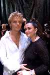 SCHEVENINGEN 21 OKTOBER 2001
PREMIERE van AIDA in het circustheater.
Bastiaan Ragas met zijn zwangere vrouw Mandy Huydts